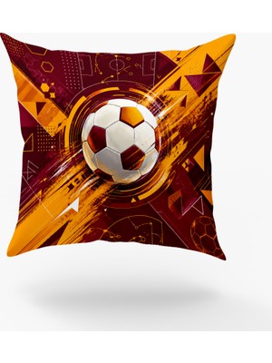 Karkan Tekstil Futbol Temalı Sportif Dekoratif Kırlent Kılıfı