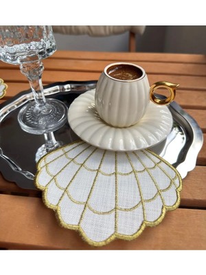 VeraLüx Home Sunum ve Kokteyl Peçetesi 6 Adet Keten Özel Leke Tutmaz Kumaş