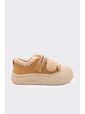 Derinet Yüksek Taban Cırtlı Kadın Sneaker