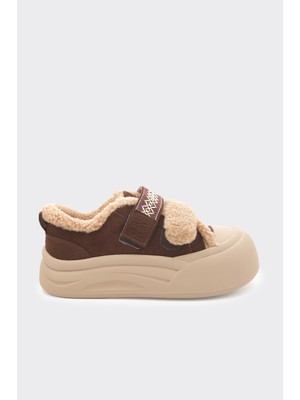 Derinet Yüksek Taban Cırtlı Kadın Sneaker