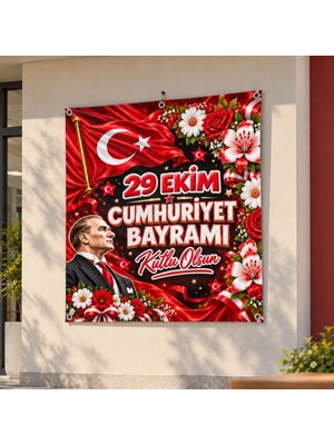 Ti Play 29 Ekim Cumhuriyet Bayramı 160X160 cm Vinil Afiş