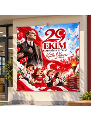 Ti Play 29 Ekim Cumhuriyet Bayramı 160X160 cm Vinil Afiş 04