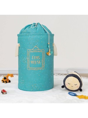 Str Store Baby Yuvarlak Torbalı Sepet (Mavi)