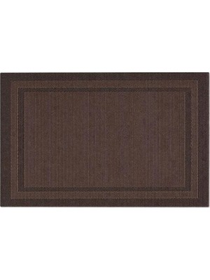 GuvenliPazar Pvc 12 Adet Kahverengi Amerikan Servis Dikdörtgen Supla 30X45 cm