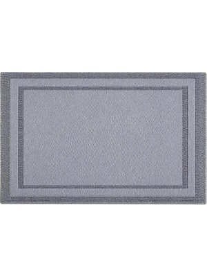 GuvenliPazar Pvc 6 Adet Gri Renk Amerikan Servis Dikdörtgen Supla 30X45 cm