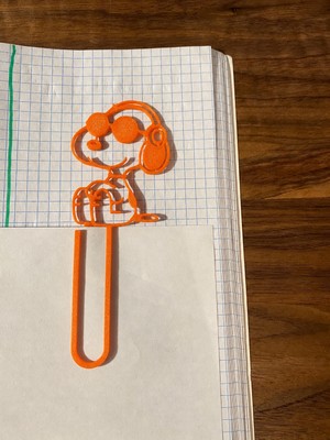 Ttt 3D Baskı Gözlüklü Sevimli Köpek Figürlü Kitap Ayracı 4lü - - Turuncu