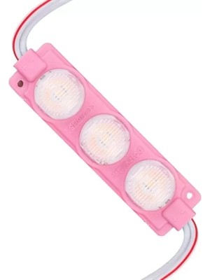 Hubrendy Sh 12 Volt 3 Watt Pembe LED Modül - 74X20 mm - 3030 Çip