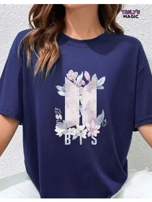 BarsDepo Bts Baskılı T-Shirt %100 Pamuk (Kalemlık Hedıyelı)