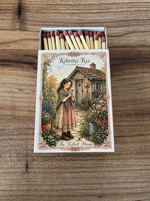 The Kibrit House Kibritçi Kız Rustik Temalı Uzun Kibrit – Dekoratif Vintage Tasarım, Uzun Ahşap Kibrit, Ev,mum & Şömine Kullanımı