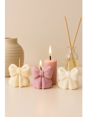 Kokulu 3'lü Set %100 Soya Wax El Yapımı Doğal Mum