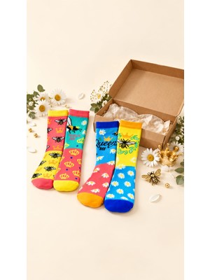 Heritage Nature Hn Socks Hot Dogs Köpek Desenli Unisex 5li Çorap Seti - Hediye Kutulu