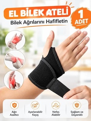 Exp El Bilek Ateli Medikal Ortopedik Spor Bandı Statik Splinti Bilekliği Incinme Burkulma Aparatı