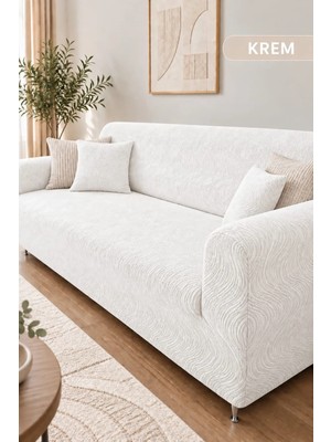 Arife Home 3 Kişilik Koltuk Örtüsü A Kalite Tek Adet Kanepe Örtüsü Yıkanabilir Kayma Yapmayan Çekyat Örtüsü Koltuk Kılıfı  Sofa Cover
