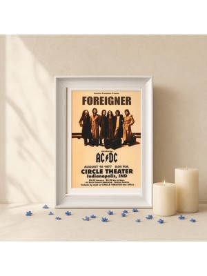 Etiler Home Premium Epoksi Retro Rock Tablo Koleksiyonu – Çerçeveli, Uv Baskı Duvar Dekoru Koleksiyonu – AC&DC (77') – 20 x 30 cm