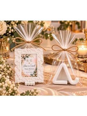 İdc Anı 25 Adet Kişiye Özel Taş Tozu Mıknatıslı Ayak Hediyeli Magnet Çerçeve Söz Nişan Kına Düğün Nikah Hatırası Taş Tozu Magnet Çerçeve | Sevdiklerinize Özel Şık ve Anlamlı Bir Hediye