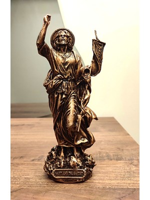 Antioch Art and Design Tasarım Saint John The Baptist Biblo Dekoratif Heykel