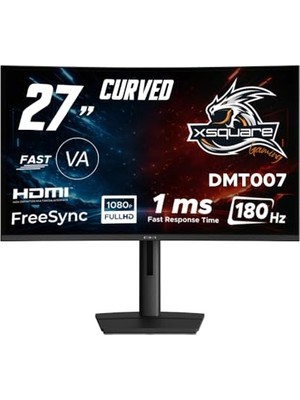 DMT007 27'' 180Hz 1ms Fhd HDMI Dp Hdr Low Blue Light Freesync Fast Va Curved Gaming Monitör