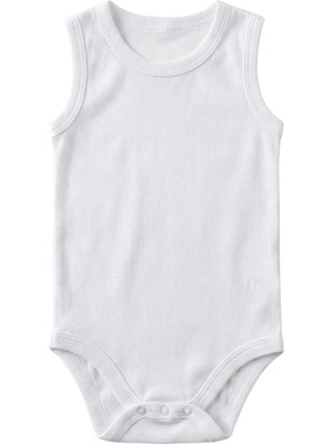 Str Store Hellobaby, Beden: 3 Ay Unisex Pamuklu Body, Bisiklet Yaka, Atlet Kol, Beyaz ZIBIN,%100 Örme Pamuk, Unisex Beyaz Body Çıtçıtlı Bisiklet Yaka Atlet Kol