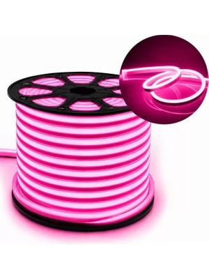 Hubrendy Sh Powermaster 12 Volt 100 Metre Pembe Neon Şerit LED