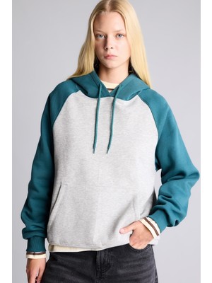 Defacto  Kadın Sweat I3832AX/GN756 D.green
