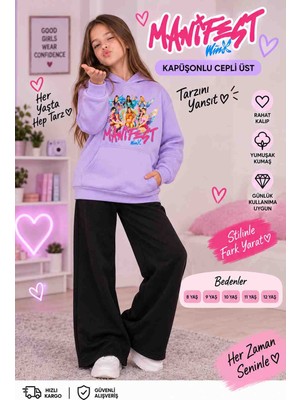 Manifest Kız Çocuk Kapüşonlu Sweatshirt (Tek Üst