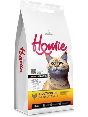 Homie Multi Color Tavuklu Yetişkin Kedi Maması 15 kg