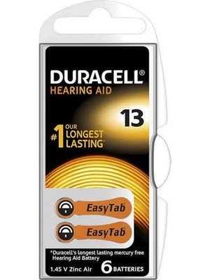 Hubrendy Sh Duracell 13 No Kulaklık Pili (6'lı Paket)