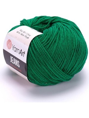 Toptan Budur Yarnart Jeans 50 G Pamuk Cotton Amigurumi El Örgü Ipi Ipliği Yünü 52 Benetton Yeşil