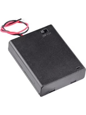 Toptan Budur IC-233F 4'lü Kapaklı Aa Pil Yuvası