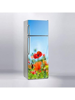 Toptan Budur Buzdolabı Sticker Kaplama Dolap Kaplama Etiketi Gelincikler