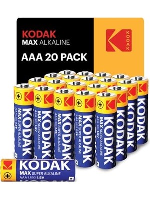 Toptan Budur 20 Adet Alkalin Ince Pil-Aaa-Shrink