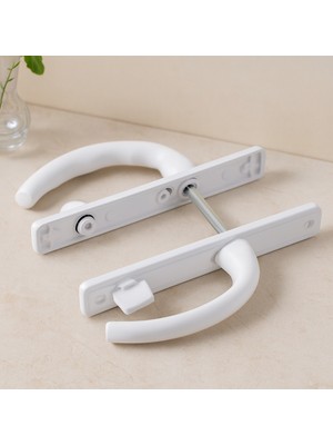 Ttt Pvc Kilitli Banyo/wc Kapı Kolu Beyaz