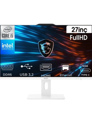 MSI Msı Pro AP272P I5-14400 14M-868XEU-K40 96GB 2tb UHD Graphics 770 W11PRO 27" Full Hd All In One Pc