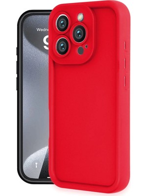 iPhone 16 Pro Kılıf Viera Silikon - Kırmızı