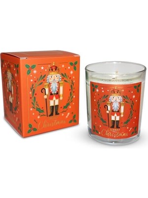 Toptan Budur Lab Candle; Kurşun Asker (Nutcracker) Tasarımlı Mum, Turuncu Renk Temalı, 135 G Doğal Biyo Balm