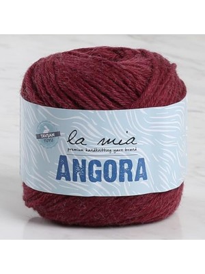 Toptan Budur Bordo Angora El Örgü Ipi, L005-34217