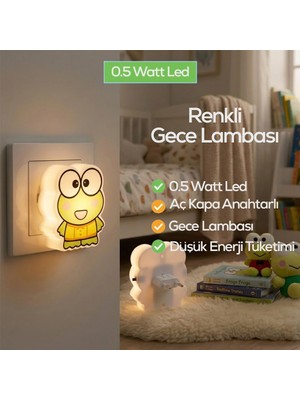 Eseno Select Kurbağa Gece Lambası 3 LED 0.5W