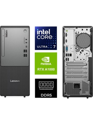 Lenovo Thinkcentre Neo 50T Gen 6 Ultra 7 265 13BD007UTR-K687 32GB 1tb+1tb Rtx A1000 8gb W11PRO Masaüstü Bilgisayar