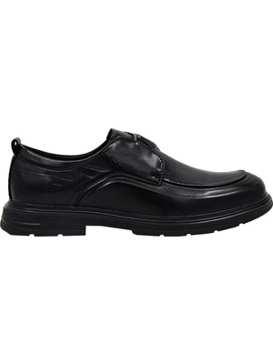Marcomen 8006956 Croco Baskılı Erkek Casual Ayakkabı - Siyah Croco Deri