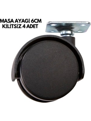 Efnaz Style Masa Ayağı 6cm Kilitsiz 4 Adet