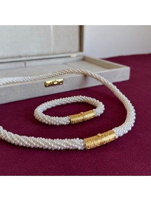 İncie Sarmaşık 925 Ayar Gümüş Burgu Set
