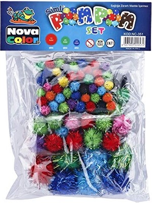 Toptan Budur NC-351 Simli Ponpon
