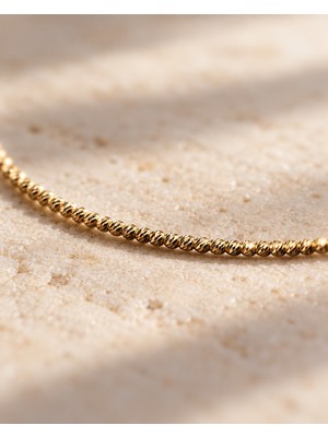 Sarezza Gold 14 Ayar Altın Mini Dorika Bileklik – 19 cm
