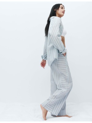 Marks & Spencer Pamuklu Çizgili Pijama Altı