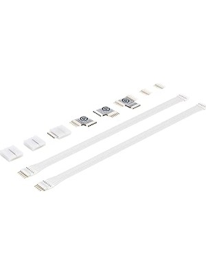 Light Strip Işık Şeridi Konnektör Seti, 2 x Pin Konnektör (10LAF9901), 2 x Clip To Clip Konnektör, 1 x Clip To Pin Konnektör, 2 x L Konnektör, 1 x T Konnektör, 2 x 20 cm Uzatma Kablosu