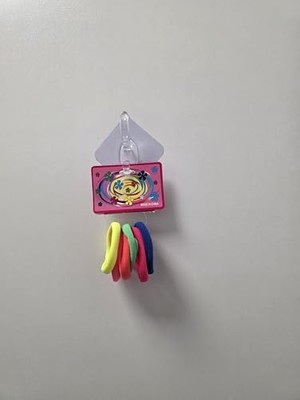 Toptan Budur Kız Çocukları Için 5'li Neon Renkli Esnek Saç Lastiği Seti