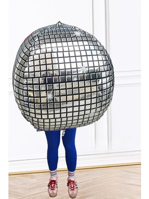 Pek Shop Dev Disko Topu Şeklinde Folyo Balon 50INÇ 125CM