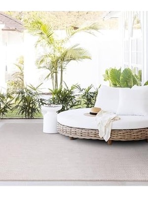 Toptan Budur Ekru Natural Jüt Halı Kilim, Yıkanabilir, 20522A, 50 x 80