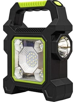 Hubrendy Sh Powermaster JY-258C 3 Kademeli̇ Şarjlı Çok Fonksiyonlu Solar Işıldak