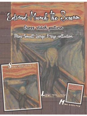 Toptan Budur Edvard Munch The Scream Kanaviçe Deseni | Mini-Küçük-Büyük 3 Boyutlu Koleksiyon